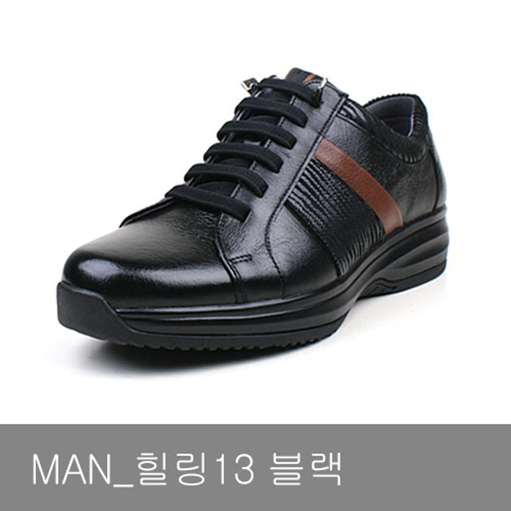 [Dr.K] Men's Comfort Sneakers Healing13 BLACK-Loafer with Arch Support, Walking Shoes for Foot and Heel Pain Relief-Made in Korea